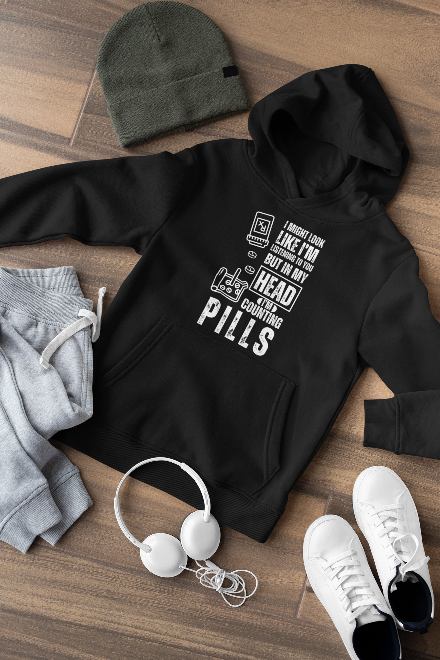 Counting Pills Unisex Hoodie